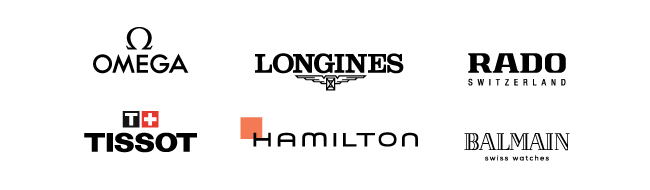 Omega, Longines, Rado Switzerland, Tissot, Hamilton